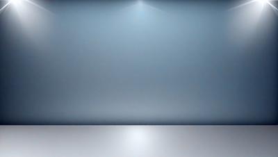 The primary subject of the image is a large, empty white wall. The setting is a room with a blue background, which adds a contrasting color to the scene. The visual style is a photo, capturing the stark contrast between the white wall and the blue background. The colors and mood of the image are predominantly white and blue, creating a clean and minimalist atmosphere.