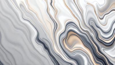 The primary subject of the image is a close-up of a marble-like surface, which appears to be a patterned stone or a textured wall. The setting is a room with a white background, which contrasts with the marble-like surface. The visual style is a combination of a photo and a digital art, illustration, or drawing. The colors and mood of the image are predominantly grays and whites, giving it a clean and modern appearance.