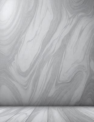 The primary subject of the image is a marble wall with a patterned texture. The setting is a room with a wooden floor. The visual style is a close-up of the marble wall, showcasing its intricate design. The colors and mood of the image are predominantly neutral, with the marble wall providing a sense of elegance and sophistication.