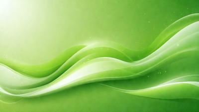 The primary subject of the image is a green wave or flowing water, which is the main focus of the scene. The setting is a green background, which adds to the overall atmosphere of the image. The visual style is a combination of digital art and illustration, creating a dynamic and vibrant appearance. The colors and mood of the image are predominantly green, giving it a fresh and lively feel.