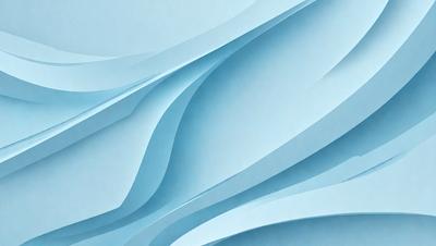 The primary subject of the image is a blue and white patterned paper. The setting is a blue background, and the visual style appears to be a digital art or illustration. The colors and mood of the image are predominantly blue and white, creating a calm and serene atmosphere.
