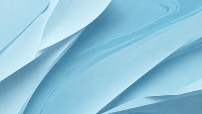 The primary subject of the image is a blue and white paper sculpture. The setting is a blue background, which creates a striking contrast with the paper sculpture. The visual style is a combination of digital art and illustration, as the paper sculpture appears to be a digital creation. The colors and mood of the image are predominantly blue and white, giving it a calm and serene atmosphere.