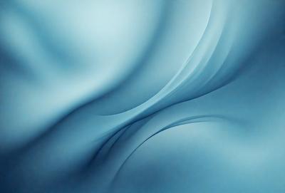 The primary subject of the image is a blue, flowing, and swirling pattern. The setting is a blue background, and the visual style appears to be a digital art or illustration. The dominant colors are blue and white, creating a calm and soothing atmosphere.