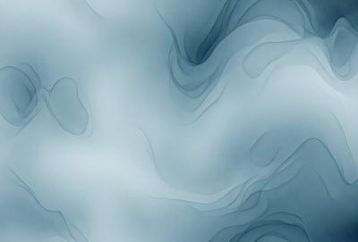 The primary subject of the image is a blue, swirling, and cloudy background. The setting is a blue sky, and the visual style is a digital art or illustration. The dominant colors are blue and white, creating a calm and serene atmosphere.