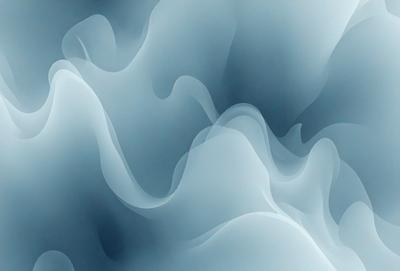 The primary subject of the image is a blue and white swirling pattern, which appears to be a digital art or illustration. The setting is a blue background, and the visual style is a combination of digital art and illustration. The dominant colors are blue and white, creating a calm and soothing atmosphere.