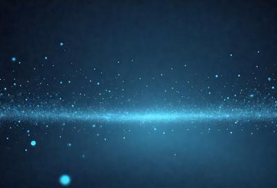 The primary subject of the image is a blue background with a pattern of white stars. The setting appears to be a dark, starry night, with the stars being the main focus of the image. The visual style is a combination of a photo and digital art, creating a unique and captivating scene. The colors and mood of the image are predominantly dark and mysterious, with the white stars providing a touch of brightness and contrast against the blue background.