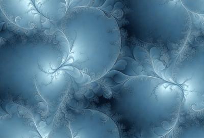 The primary subject of the image is a blue and white swirling pattern, which appears to be a digital art or illustration. The setting is a dark blue background, creating a contrasting effect with the swirling pattern. The visual style suggests that the image is a creative and artistic representation of a swirling design. The colors and mood of the image are predominantly dark blue and white, giving it a somewhat moody and dramatic atmosphere.