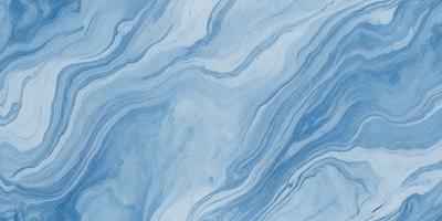The primary subject of the image is a blue and white marbled tile. The setting is a bathroom, as indicated by the presence of the marbled tile. The visual style is a close-up of the tile, showcasing its intricate design. The dominant colors are blue and white, creating a calm and soothing atmosphere.