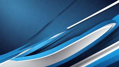 The primary subject of the image is a blue and white wave pattern. The setting is a blue background, and the visual style appears to be a digital art or illustration. The dominant colors are blue and white, creating a calm and serene atmosphere.