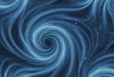 The primary subject of the image is a spiral pattern, which is the main object, scene, or focus of the image. The spiral pattern is set against a blue background, which adds to the overall atmosphere of the image. The visual style of the image is digital art, as it is a digital illustration of a spiral pattern. The colors and mood of the image are predominantly blue, creating a sense of calmness and tranquility.