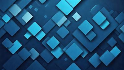 The primary subject of the image is a blue and white patterned background. The setting is a blue background with a pattern of blue squares, and the visual style is a digital art or illustration. The colors and mood of the image are predominantly blue and white, creating a calm and serene atmosphere.