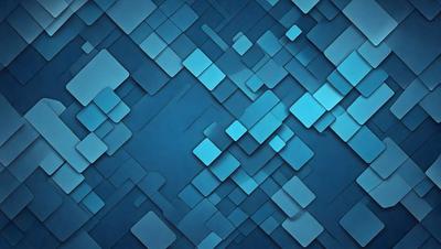 The primary subject of the image is a blue and white patterned background. The setting is a blue background with a pattern of blue squares, and the visual style is a digital art or illustration. The colors and mood of the image are predominantly blue and white, creating a calm and serene atmosphere.