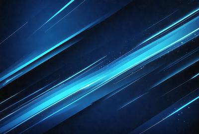 The primary subject of the image is a blue and white striped pattern. The setting is a dark blue background, which creates a contrasting effect with the striped pattern. The visual style appears to be a digital art or illustration, as the pattern is intricately detailed and the colors are vibrant. The overall atmosphere of the image is dynamic and visually appealing.