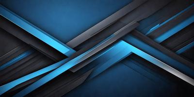 The primary subject of the image is a blue and black geometric pattern. The setting is a dark blue background, which contrasts with the pattern. The visual style is a digital art or illustration, as the pattern appears to be a part of a larger design. The dominant colors are blue and black, creating a sense of depth and sophistication.
