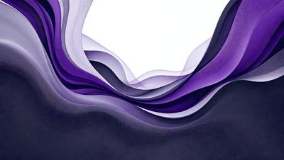 The image features a purple and white color scheme, with a large purple and white wave as the primary subject. The wave is surrounded by a white background, giving the scene a clean and minimalist appearance. The visual style of the image is a combination of digital art and illustration, creating a unique and eye-catching design. The colors and mood of the image are calming and serene, with the purple and white wave representing a sense of tranquility and harmony.