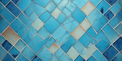 The primary subject of the image is a blue and white tile wall. The setting is a room with a blue and white tile wall as the main focus. The visual style is a close-up of the tile wall, showcasing the intricate design and patterns. The dominant colors are blue and white, creating a calm and soothing atmosphere.