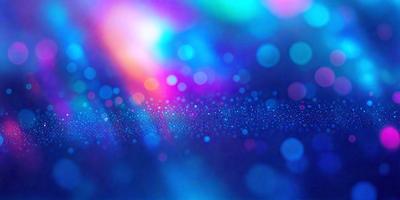 The primary subject of the image is a brightly colored, colorful background with a blue hue. The setting is a space with a starry background, giving the impression of a night sky. The visual style is a combination of a photo and digital art, creating a vibrant and lively atmosphere. The colors and mood are predominantly blue, with a touch of purple, giving the scene a serene and calming vibe.