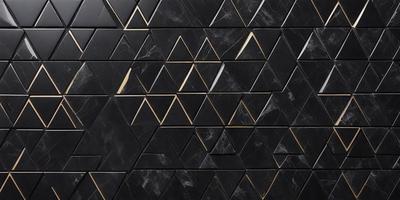The primary subject of the image is a black and gold marble wall. The setting is a room with a black and gold marble wall as the main focus. The visual style is a close-up of the marble wall, showcasing its intricate patterns and textures. The colors and mood of the image are predominantly black and gold, giving it a luxurious and elegant appearance.