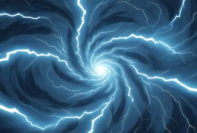The primary subject of the image is a spiral, which is the main object, scene, or focus of the image. The spiral is set against a blue background, which adds to the overall atmosphere of the image. The visual style of the image is digital art, as it appears to be a digital illustration or drawing. The colors and mood of the image are predominantly blue, with the spiral being the main source of visual interest and creating a sense of depth and movement.