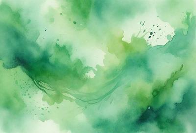 The primary subject of the image is a green, swirling, and flowing water-like pattern. The setting is a green background, which complements the main subject. The visual style is a combination of digital art and illustration, creating a unique and artistic representation of the water pattern. The colors and mood of the image are predominantly green, giving it a calming and serene atmosphere.