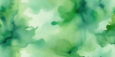 The primary subject of the image is a green, watercolor-like painting of a leafy plant. The setting is a green background, which complements the vibrant green color of the plant. The visual style is a watercolor painting, giving the image a unique and artistic appearance. The colors and mood of the painting are predominantly green, creating a serene and natural atmosphere.