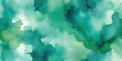 The primary subject of the image is a painting of a green, leafy plant. The setting is a watercolor painting, which gives it a unique and artistic visual style. The colors and mood of the painting are predominantly green, creating a serene and natural atmosphere.