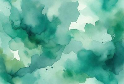 The primary subject of the image is a painting of a watercolor painting of a green and blue ocean. The setting is a watercolor painting of a green and blue ocean. The visual style is a watercolor painting of a green and blue ocean. The colors and mood are predominantly green and blue, creating a serene and calming atmosphere.