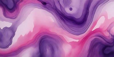 The primary subject of the image is a purple and pink painting, which features a mix of colors and textures. The setting is a canvas, and the visual style appears to be a combination of digital art and illustration. The dominant colors in the painting are purple and pink, creating a warm and inviting atmosphere.