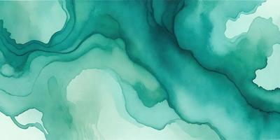 The primary subject of the image is a painting of a blue ocean with green and white accents. The painting is a watercolor, which gives it a unique visual style. The setting is a blue ocean with green and white accents, creating a serene and calming atmosphere. The colors and mood of the painting evoke a sense of tranquility and relaxation.