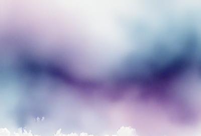 The primary subject of the image is a cloudy sky with a purple hue. The setting is a vast expanse of the sky, with no visible land or other objects. The visual style is a combination of a photo and digital art, creating a unique and artistic representation of the cloudy sky. The colors and mood of the image are predominantly purple, giving it a serene and calming atmosphere.