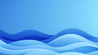 The primary subject of the image is a large body of water, which appears to be a blue ocean. The setting is a clear blue sky, creating a serene and peaceful atmosphere. The visual style of the image is a digital art or illustration, with the water and sky depicted in a realistic manner. The colors and mood of the image are predominantly blue, conveying a sense of calmness and tranquility.