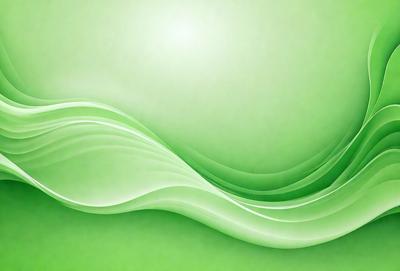 The primary subject of the image is a green wave or ripple pattern. The setting is a green background, which creates a vibrant and lively atmosphere. The visual style is a digital art or illustration, as the wave appears to be a digital creation. The colors and mood are predominantly green, giving the image a fresh and natural feel.