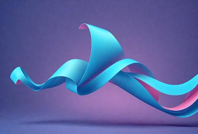 The primary subject of the image is a blue and purple swirl, which appears to be a digital art or illustration. The swirl is set against a purple background, creating a visually striking scene. The colors and mood of the image are predominantly blue and purple, giving it a calm and serene atmosphere.