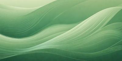 The primary subject of the image is a green wave or water pattern. The setting is a green background, which creates a serene and natural atmosphere. The visual style is a combination of a photo and digital art, as it appears to be a close-up of a wave pattern. The colors and mood are predominantly green, which adds to the calming and soothing effect of the scene.