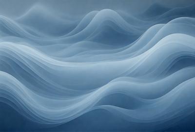 The primary subject of the image is a large body of water, featuring a wave that appears to be crashing. The setting is a vast ocean, with the water creating a sense of depth and vastness. The visual style of the image is a combination of photo and digital art, creating a realistic yet artistic representation of the ocean. The colors and mood of the image are predominantly blue, with the wave and water creating a sense of calmness and tranquility.