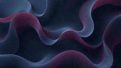 The primary subject of the image is a blue and purple swirl pattern. The setting is a dark background, which contrasts with the swirl pattern. The visual style is a digital art or illustration, creating a unique and eye-catching design. The dominant colors are blue and purple, giving the image a calming and soothing atmosphere.