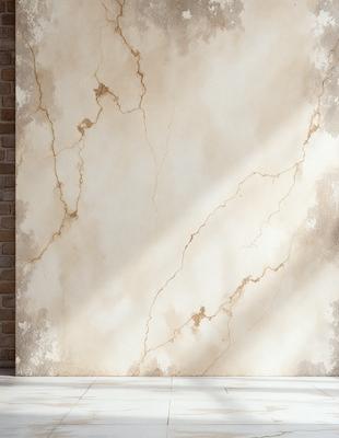 The primary subject of the image is a white wall with a brick pattern. The setting is a room with a brick wall, and the visual style is a photo. The colors and mood of the image are predominantly white, giving it a clean and minimalist appearance.