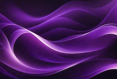 The primary subject of the image is a purple wave, which is the main object, scene, or focus of the image. The setting or background is a dark purple background, which adds to the overall atmosphere. The visual style of the image is digital art, as it is a digital representation of a wave. The dominant colors and overall atmosphere are purple and dark, creating a sense of depth and intensity.