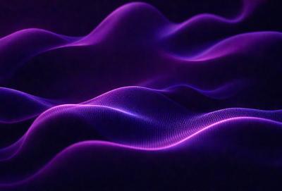 The primary subject of the image is a purple wave, which is the main object, scene, or focus of the image. The setting or background is a dark purple surface, which adds to the overall atmosphere of the image. The visual style of the image is a digital art or illustration, as it is a purple wave with a digital appearance. The colors and mood of the image are predominantly purple, creating a unique and visually striking scene.