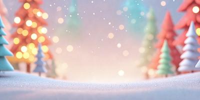 The primary subject of the image is a snowy landscape with a few trees. The setting is a wintery environment with snow covering the ground and trees. The visual style is a digital art or illustration, creating a serene and peaceful atmosphere. The colors are predominantly white, representing the snow, and the mood is calm and tranquil.