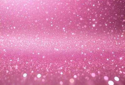 The primary subject of the image is a close-up of a pink background with a pattern of glittering, sparkling, or shiny pink dots. The setting appears to be a pink surface, possibly a wall or a table. The visual style of the image is a close-up of the pink background, which creates a sense of depth and focus on the pink dots. The colors and mood of the image are predominantly pink, with a hint of glittering or sparkling,
