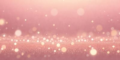 The primary subject of the image is a pink background with a pattern of glittering, shiny, and sparkling lights. The setting is a pink surface, and the visual style appears to be a combination of a photo and digital art. The colors and mood of the image are predominantly pink, with a warm and inviting atmosphere.