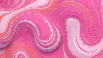 The primary subject of the image is a pink and white swirl pattern, which is the main object, scene, or focus of the image. The setting or background features a pink and white swirl pattern, which is the environment, backdrop, or surface visible in the image. The visual style of the image is a digital art or illustration, as it is a digital representation of a swirl pattern. The dominant colors in the image are pink and white, creating a warm and vibrant atmosphere.