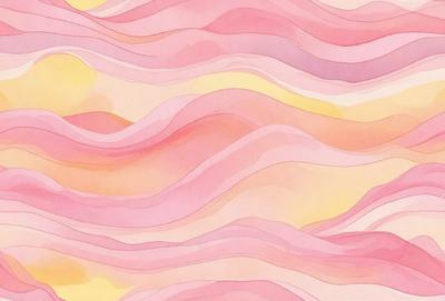 The primary subject of the image is a pink and white wave pattern. The setting is a pink and white background, which creates a visually appealing contrast with the wave pattern. The visual style is a combination of digital art and illustration, giving the image a unique and artistic appearance. The dominant colors are pink and white, creating a warm and soothing atmosphere.
