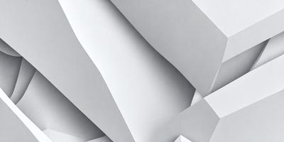 The primary subject of the image is a white wall with a pattern of triangles. The setting is a room with a white background. The visual style is a combination of digital art and illustration. The dominant colors are white and gray, creating a clean and minimalist atmosphere.
