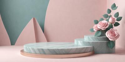 The primary subject of the image is a vase with a flower in it, placed on a table. The setting is a pink background, which adds a warm and inviting atmosphere to the scene. The visual style is a photo, capturing the details of the vase and flower. The colors and mood of the image are predominantly pink, creating a sense of warmth and elegance.