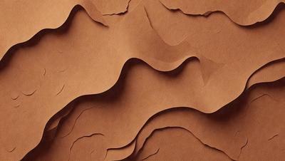 The primary subject of the image is a brown paper, which appears to be a piece of cardboard. The setting is a close-up of the paper, showcasing its texture and details. The visual style is a realistic representation of the paper, with no indication of digital manipulation or artistic elements. The colors and mood of the image are predominantly brown, giving it a natural and earthy feel.
