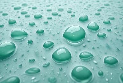 The primary subject of the image is a close-up of a blue surface, possibly a pool of water or a blue background. The setting appears to be a wet surface, possibly a pool of water or a wet surface with a blue tint. The visual style of the image is a close-up, which emphasizes the details of the blue surface. The colors and mood of the image are predominantly blue, creating a calm and serene atmosphere.