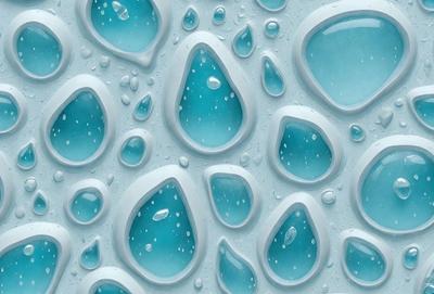 The primary subject of the image is a blue and white patterned surface, which appears to be a wallpaper or a textured surface. The setting is a room with a blue and white color scheme. The visual style is a combination of digital art and illustration, creating a unique and artistic appearance. The dominant colors are blue and white, giving the scene a calm and soothing atmosphere.