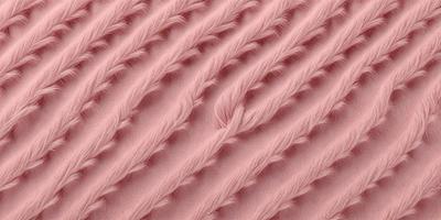 The primary subject of the image is a close-up of a pink rope with a pattern of pink and white swirls. The setting is a pink background, which adds to the overall visual style. The image is a digital art piece, showcasing the artist's skill in creating intricate patterns and textures. The dominant colors in the image are pink and white, giving it a soft and elegant appearance.